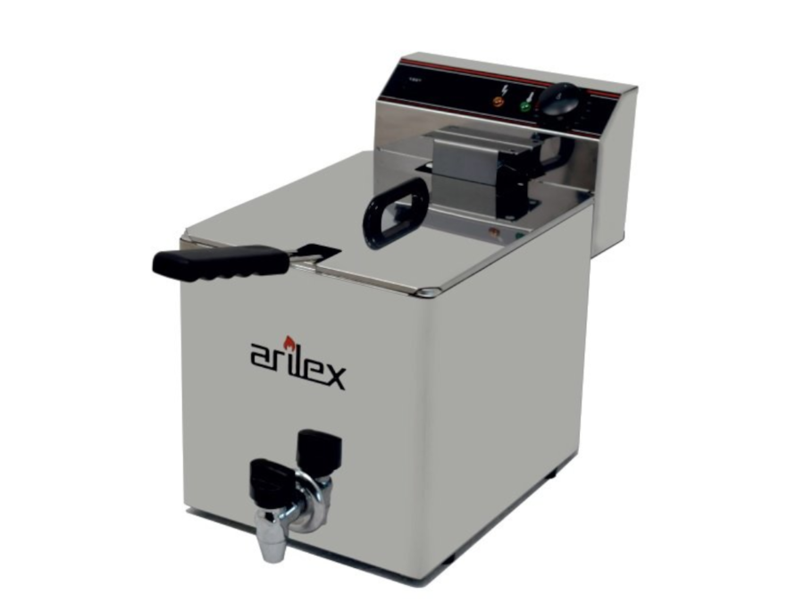 freidora eléctrica con grifo de vaciado evo10g arilex