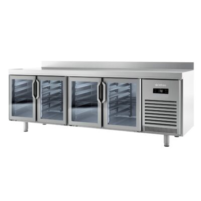 Mesa Refrigerada Con Puertas De Cristal Bmpp 2500 Cr Infrico
