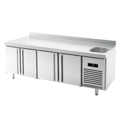 Mesa Refrigerada Con Fregadero Bmppf 2500 Ii Infrico