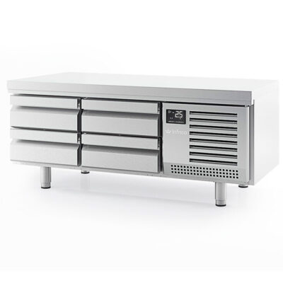 https://donbar.es/wp-content/uploads/2019/05/Mesa-Baja-Refrigerada-Acero-Inoxidable-4-Cajones-190-Litros-Gama-MSG-GN1-1-700-1400x700x650h-mm-MSG-1400-Infrico.jpg