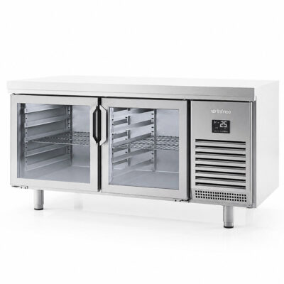 https://donbar.es/wp-content/uploads/2019/05/Mesa-Refrigerada-de-Pasteleria-Acero-Inoxidable-2-Puertas-Cristal-2-Estantes-600x400-420-Litros-Gama-800-1618x800x850h-mm-MR-1620-CR-Infrico.jpg