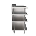 Mueble Cafetero Acero Inoxidable 2 Puertas Opacas 2 Cajones 1 Tolva Gama MCAF 2450x600x1050h mm MCAF 2500 Infrico - Imagen 4