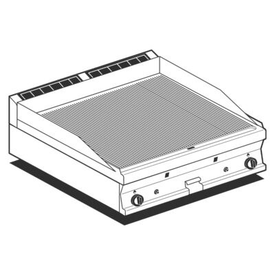 Fry-top Estriado Sobremesa A Gas Ftrt-78g Lotus