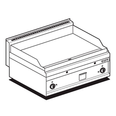 Fry-top Sobremesa Liso Cromado A Gas Ftl-8gs Lotus