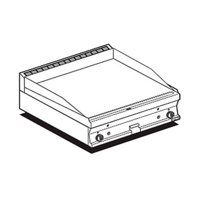 Fry-top Liso Cromado A Gas Ftlt-68gs Lotus