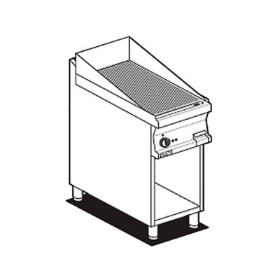 Fry-top Modular Estriado Eléctrico Ftr-74et Lotus