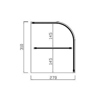 Vitrina Neutra Vcl-120 Vitrinas Gómez
