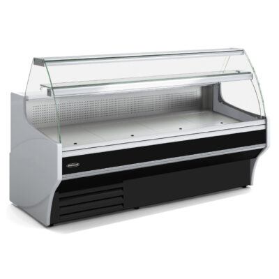 Vitrina Expositora Refrigerada con Reserva Cristal Curvo VE-9-10-C-TF Docriluc