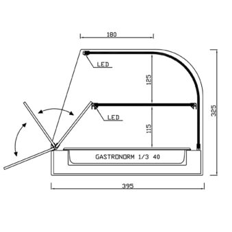 Vitrina Refrigerada De Cubetas Grupo Remoto Estante Intermedio Mar-f6 Et O Mar-f6 Etr Vitrinas Gómez