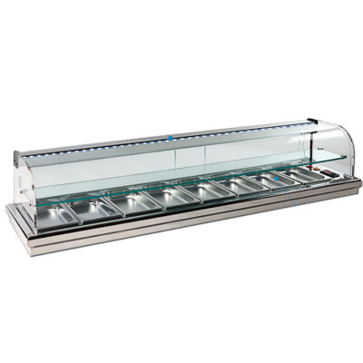 Vitrina Refrigerada Preparadas Para Encastrar En Barra Grupo Remoto Estante Intermedio Mfr-6er Vitrinas Gómez