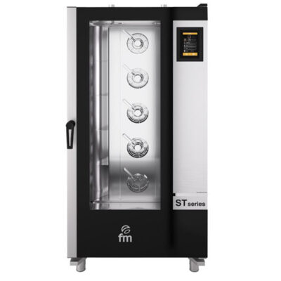 Horno Eléctrico de Panadería Digital con Pantalla Táctil de 7" con Carro para 16 Bandejas de 600x400 STB 616 V7 T Fm