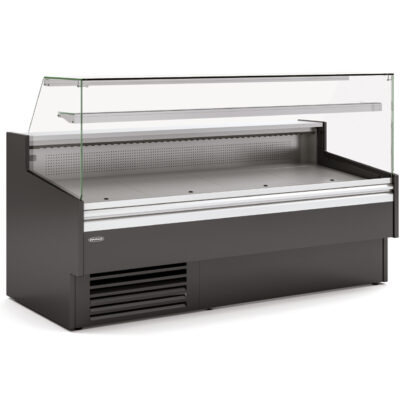 Vitrina Expositora Refrigerada con Reserva Cristal Recto VEL-9-10-RR-TF Docriluc