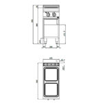 Cocina-2-Fuegos-Eléctrica-Modular-GAMA-Máxima-900---400x900x900h-mm-E9PQ2M-BERTO’S1