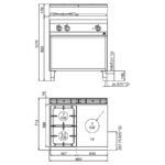 Cocina-2-Fuegos-a-Gas-+Placa-Radiante-Modular-GAMA-Macros-700---800x714x900h-mm-G7T4P2FM-BERTO’32