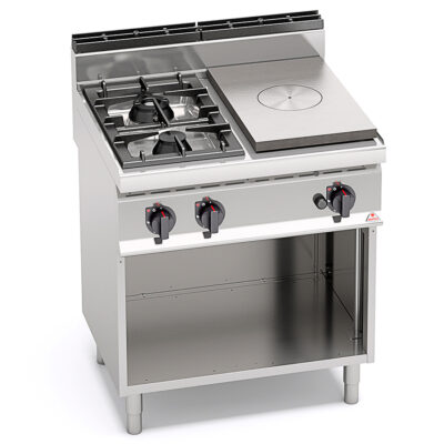 Cocina-2-Fuegos-a-Gas-+Placa-Radiante-Modular-GAMA-Macros-700---800x714x900h-mm-G7T4P2FM-BERTO’S1