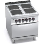 Cocina-4-Fuegos-Eléctrica-+-Horno-Modular-GAMA-Máxima-900---800x900x900h-mm-E9PQ4+FE-BERTO’S
