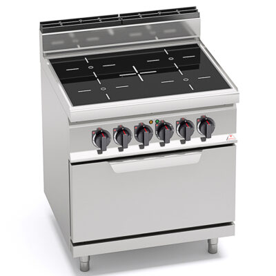Cocina-4-Fuegos-+-Horno-GN-2-1-Vitrocerámica-Modular-GAMA-Macros-700---800x714x900h-mm-E7P4-VTR+FE-BERTO’S