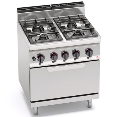 Cocina-4-Fuegos-a-Gas-+Horno-GN-2-1-Modular-GAMA-Macros-700---800x714x900h-mm-G7F4+FG-BERTO’S