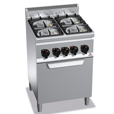 Cocina-4-Fuegos-a-Gas-+-Horno-Modular-GAMA-Plus-600---600x600x900h-mm--G6F4PW+FG1--BERTO’S