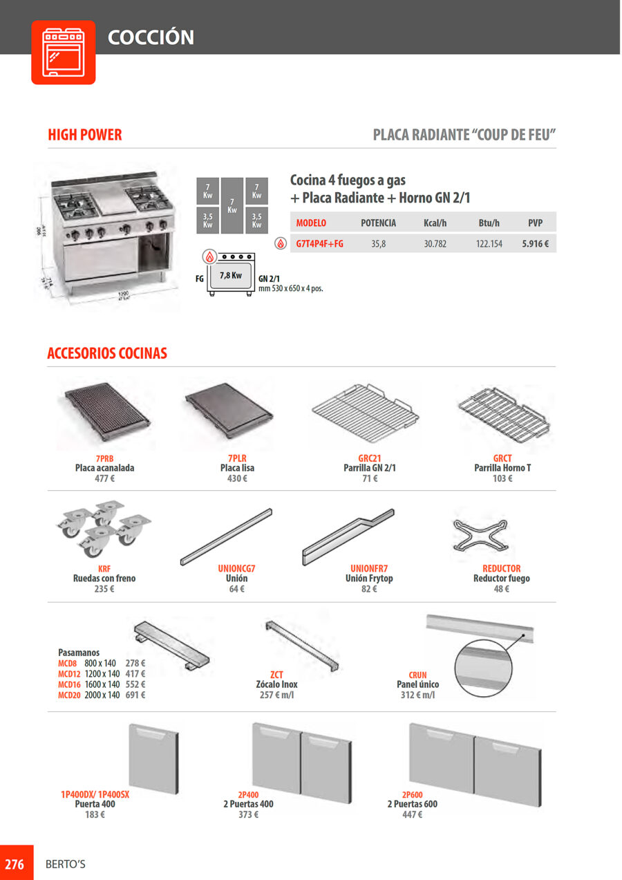 Cocina-4-Fuegos-a-Gas-con-Placa-Radiante-+-Horno-GN-2-1-Modular-GAMA-Macros-700---1200x714x900h-mm-G7T4P4F+FG-BERTO’S.7jpg