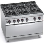 Cocina-6-Fuegos-a-Gas-+-Horno-Maxi-Modular-GAMA-Máxima-900---1200x900x900h-mm-G9F6+T-BERTO’S