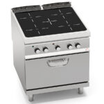 Cocina-Vitrocerámica-4-Fuegos-+-Horno-GN-2-1-Modular-Gama-S-900---800x900x900h-mm-SE9P4P-VTR+FE-BERTO’S