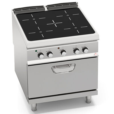 Cocina-Vitrocerámica-4-Fuegos-+-Horno-GN-2-1-Modular-Gama-S-900---800x900x900h-mm-SE9P4P-VTR+FE-BERTO’S