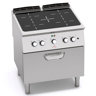 Cocina-Vitrocerámica-4-fuegos-+-Horno-eléctrico-GN-2-1-Modular-Gama-S-700---800x730x900h-mm-SE7P4-VTR+FE-BERTO’S