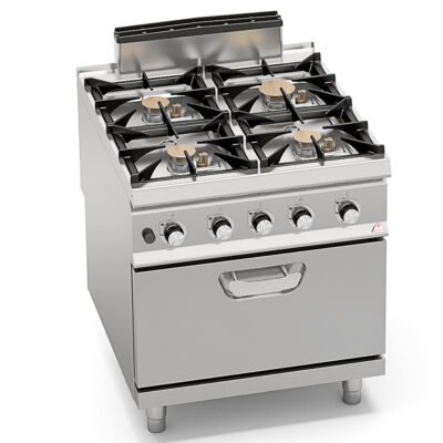 Cocina-a-Gas-4-Fuegos-+-Horno-a-gas-Modular-Gama-S-900---800x900x900h-mm-SG9F4PS+FG-BERTO’S