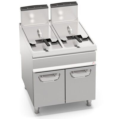 Freidora-a-Gas-2-Cubas-20+20-Litros-Modular-con-Grifo-de-Vaciado-Gama-S-900---800x900x1120h-mm-S9GL20+20M-BERTO’S