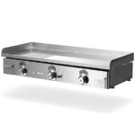 Plancha-a-Gas-Cromo-Duro-Placa-1-2-Lisa-1-2-Ranurada-Modular-Gama-400-Serie-Novo-Crom-800x440x180h-mm-NCR-80N-Mainho