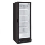 Armario Expositor Refrigerado 1 Puerta en Acero Inoxidable Plastificado Negro KFR 372 V-B Horekus
