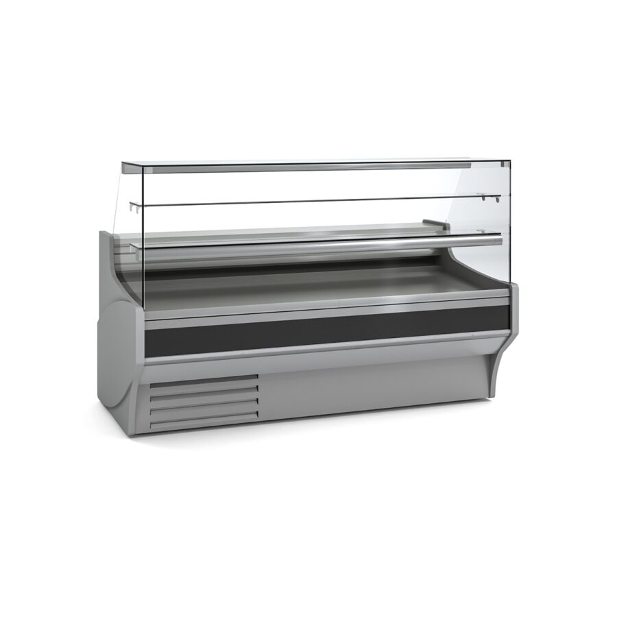 Vitrina Expositora Pastelera con Reserva Cristal Recto Evaporador Estático SERIE VEP-9 1985x940x1300 mm VEP-9-20-RR Docriluc