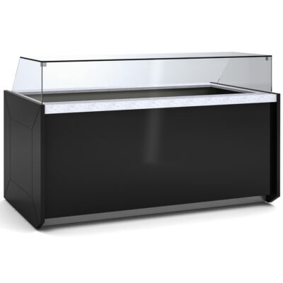 Vitrina Expositora Refrigerada con Reserva Cristal Recto Evaporador Ventilado SERIE VER-10 1505x1015x825 mm VER-10-15 TF Docriluc