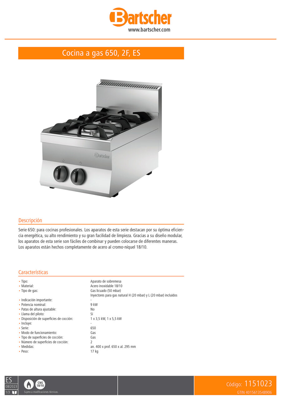 Cocina-2-Fuegos-a-Gas-Sobremesa-Gama-650---400x650x295h-mm-1151023-Bartscher.1jpg