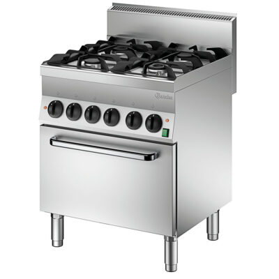 Cocina-4-Fuegos-a-Gas-Modular-con-Horno-Eléctrico-Gama-650---700x650x870h-mm-1151143-Bartscher