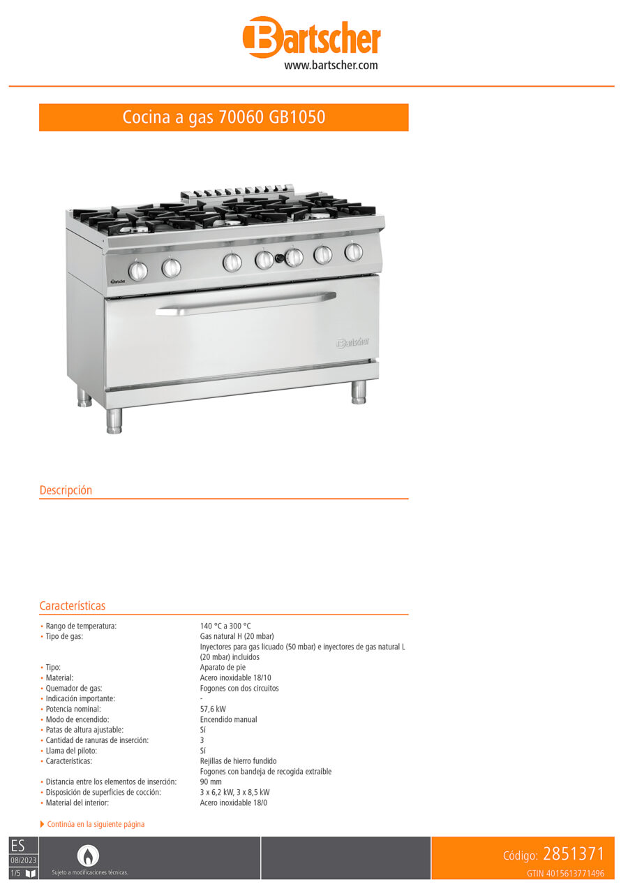 Cocina-6-Fuegos-a-Gas-Modular-con-Horno-a-Gas-Gama-700---1200x700x850h-mm-28513711