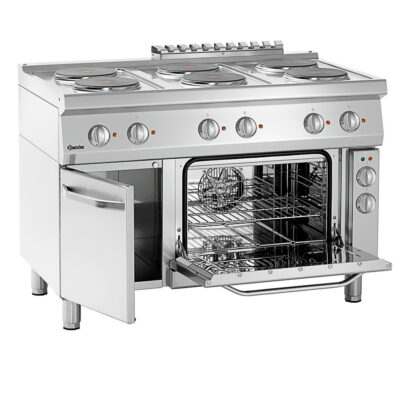 Cocina-Eléctrica-6-Fuegos-Modular-con-Horno-Eléctrico-1-1-GN-Gama-700---1200x700x850h-mm-286247