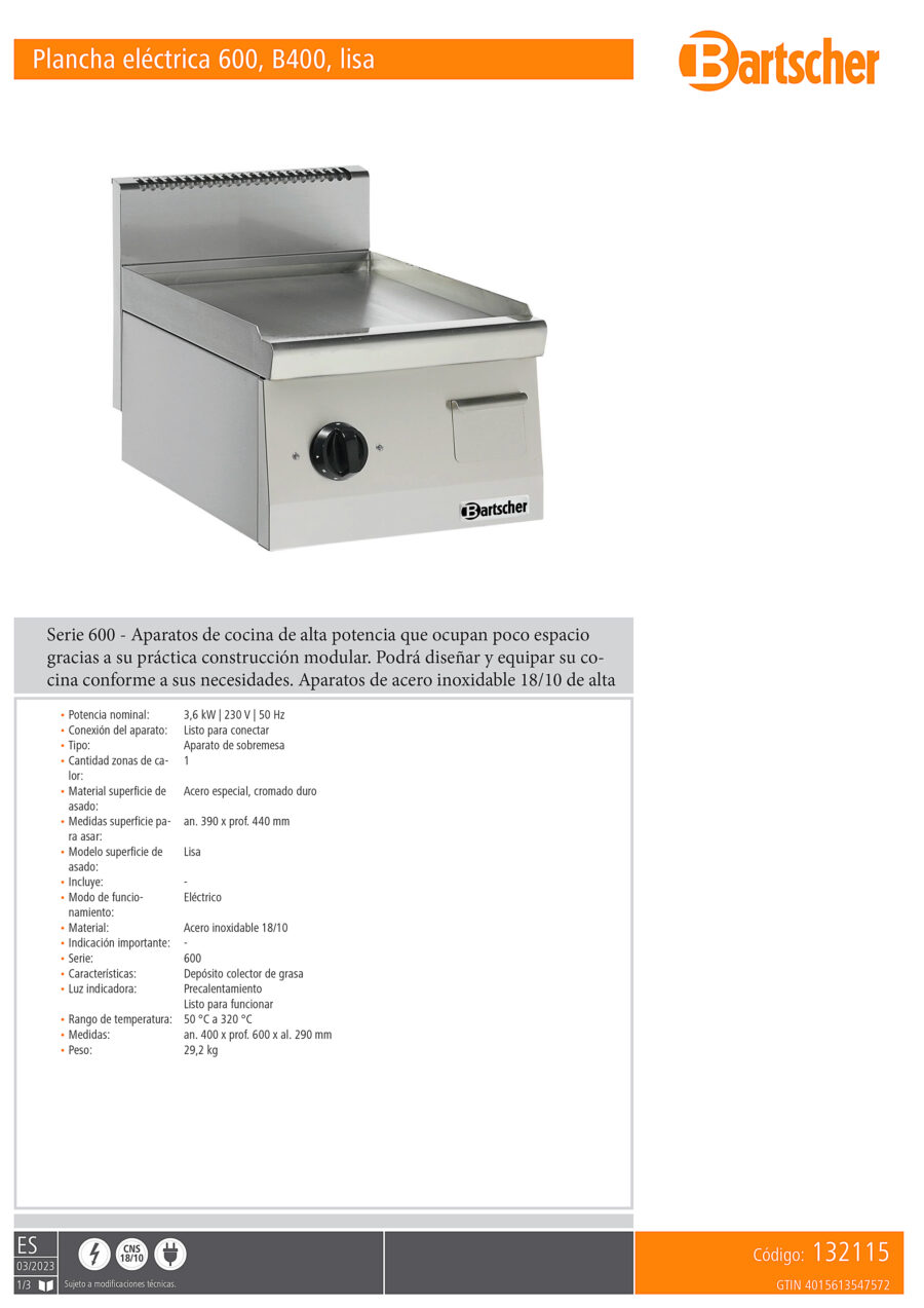 Plancha-Eléctrica-Placa-Lisa-Cromo-Duro-Sobremesa-Gama-600---400x600x290h-mm-132115-Bartscher1