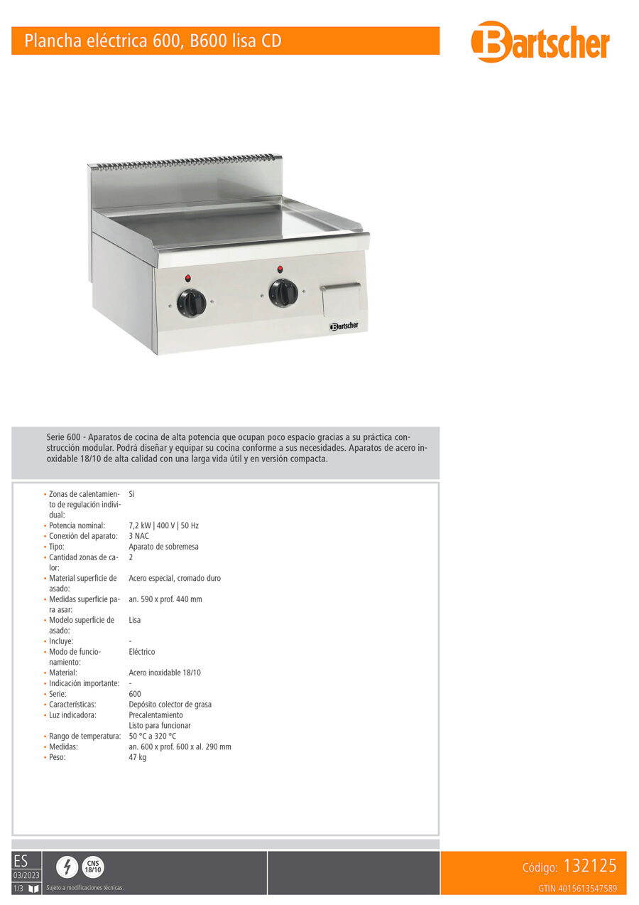 Plancha-Eléctrica-Placa-Lisa-Cromo-Duro-Sobremesa-Gama-600---600x600x290h-mm-132125-Bartscher.j1pg