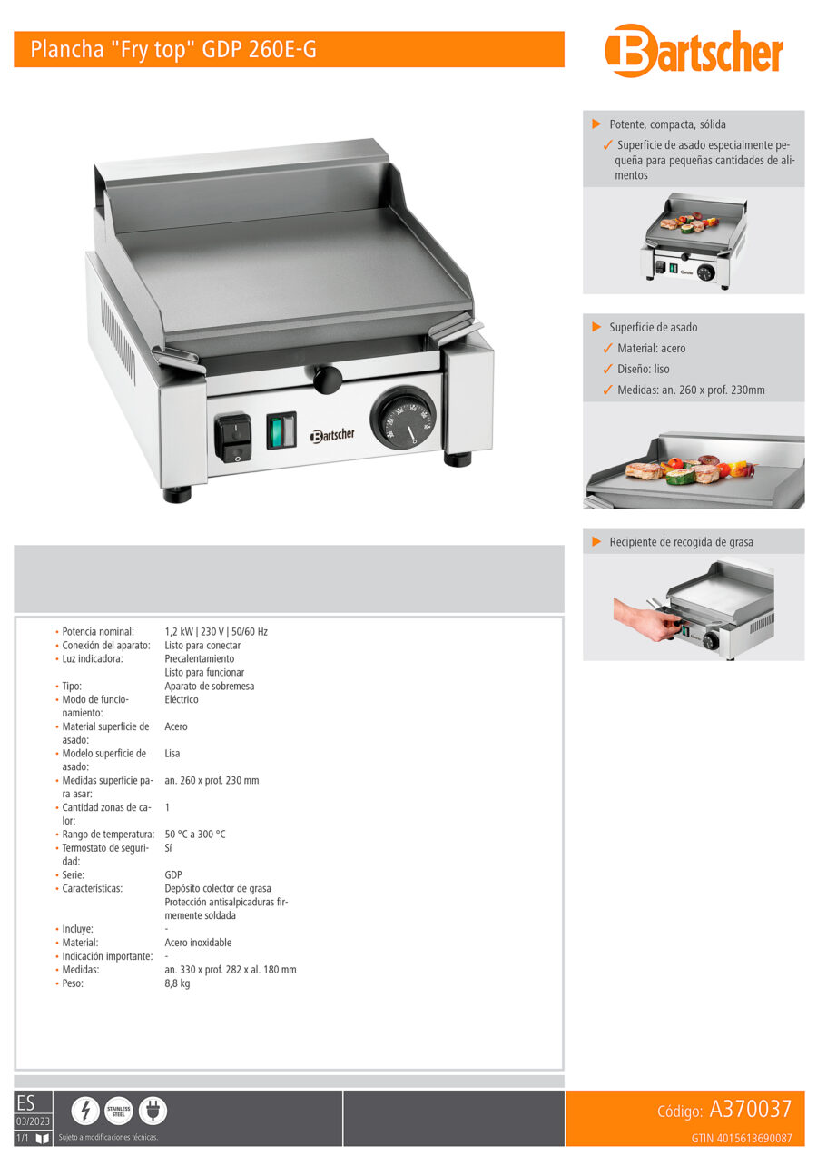 Fry-top-Eléctrico-Sobremesa-de-Acero-Inoxidable-Placa-Lisa-Gama-GDP-330x282x180h-mm-A370037-Bartscher.1jpg