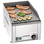 Fry-top-Eléctrico-Sobremesa-de-Acero-Inoxidable-Placa-Ranurada-Gama-GDP-325x580x310h-mm-370035-Bartscher