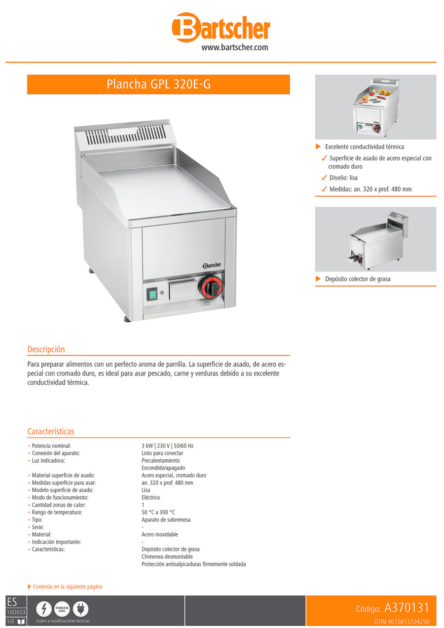 Plancha-Eléctrica-de-Cromo-Duro-Placa-Lisa-Sobremesa-Gama-GPL-330x625x450h-mm-A370131-5Bartscher