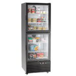 Armario-de-Refrigeración-y-Congelación-Lacado-Negro-2-Puertas-de-Cristal-430-Litros-4-Estantes-695x765x2000h-mm-700898-Bartscher