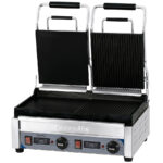 Grill-de-Contacto-Premium-Doble-Mixto-1-2-Ranurado-y-Liso-Arriba-y-Abajo-con-Temporizador-Eléctrico-490x520x265h-mm-CGP2HRBLPT-Casselin