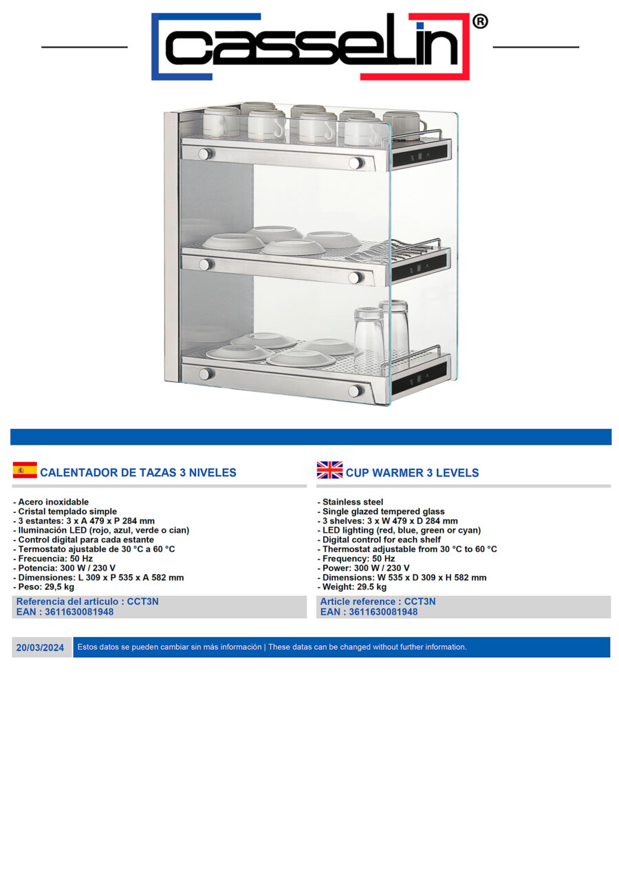 Calentador-de-Tazas-3-Estantes-309x535x582h-mm-CCT3N-Casselin.1jpg