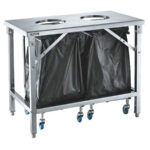 Carro-de-Servicio-Acero-Inoxidable-Doble-Soporte-para-2-Bolsas-de-Basuras-1000x600x800h-mm-CTT2VD-Casselin