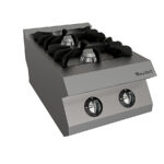Cocina a Gas 2 Fuegos Sobremesa 400x630x300h mm CGM-2 Movilfrit