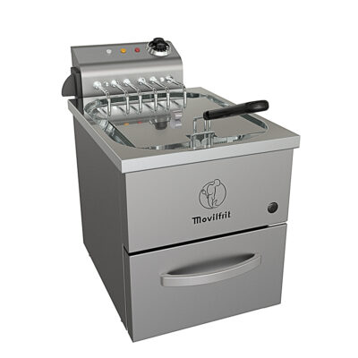 Freidora Eléctrica 1 Cuba 10 Litros con Grifo de Vaciado Sobremesa 325x510x450h mm FARP 10 400 Movilfrit