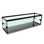 Vitrina Expositora Neuta Cristal Plano 2 Pisos Sobre Mostrador 1010x300x300h mm EXPOSITOR NEUTRO PLANO Movilfrit